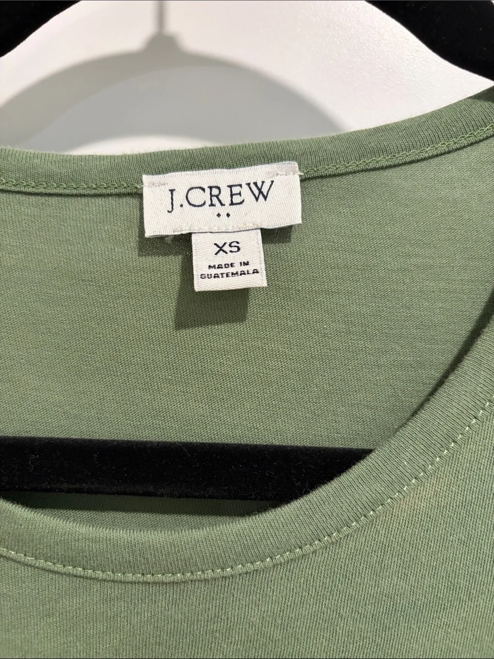 J. Crew Olive Crewneck T-Shirt Dress